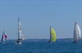 Day 2 with leaders approaching St Quay - 29th Waller-Harris Two-handed Triangle Race &copy; Bill Harris