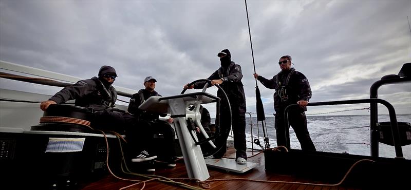 Daryl Wislang at the helm of Raven - 2026 RORC Transatlantic Race day 3 - photo © Will Oxley / Raven 111