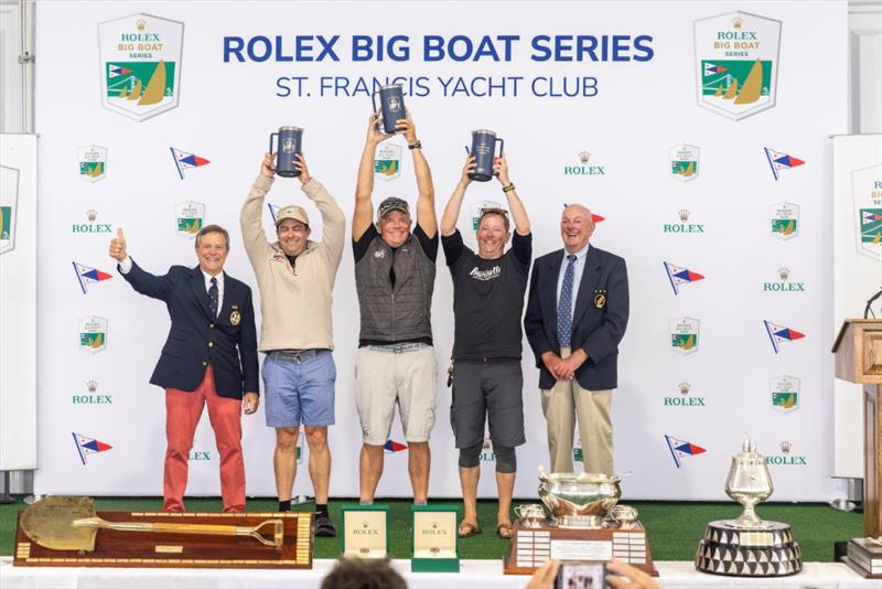 Rolex Big Boat Series podium photo copyright St. Francis Yacht Club taken at St. Francis Yacht Club and featuring the IRC class