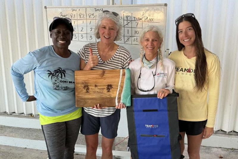 1st Place Team: Linda Giles, Donna Crocker, Cecilia Ward, and Coach Beka Schiff - Second Annual Women's Regatta Camp at St. Thomas photo copyright STSC taken at St. Thomas Sailing Center and featuring the IRC class