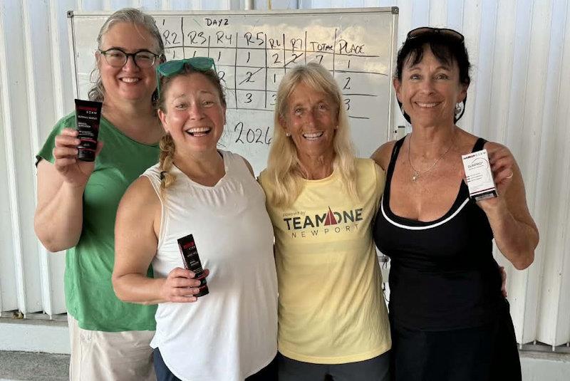 3rd Place Team: Ann Logue, Jennifer Brand, Coach Martha Parker, and Denise Warren - Second Annual Women's Regatta Camp at St. Thomas photo copyright STSC taken at St. Thomas Sailing Center and featuring the IRC class