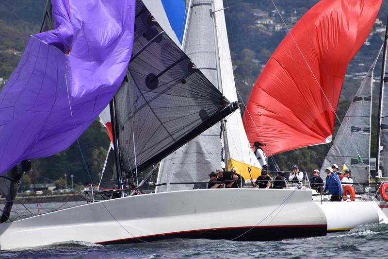 Chaos at the rounding mark in the Performance Cruising Keelboats - photo © Jane Austin