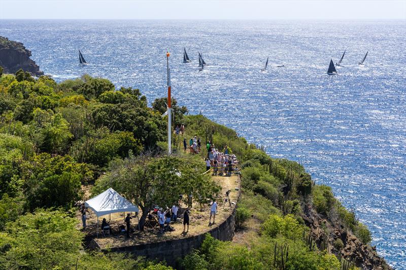 The 2026 RORC Caribbean 600 got underway in spectacular style in Antigua from Fort Charlotte - photo © Tim Wright / www.photoaction.com