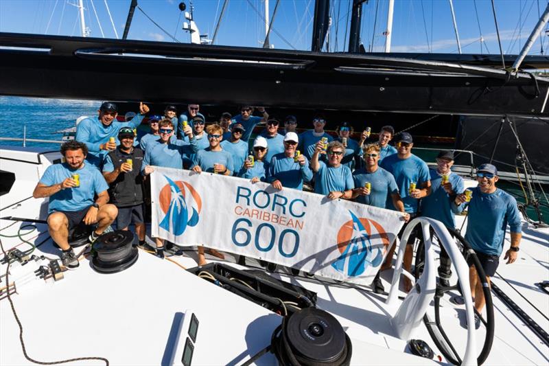 Team Leopard 3 after completing the 17th RORC Caribbean 600 in Antigua - photo © Arthur Daniel / RORC