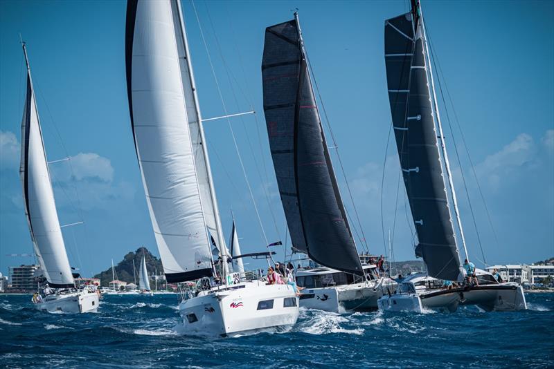 46th St. Maarten Heineken Regatta Day 1 - Bareboat and multihull fleets got off to strong upwind starts in Simpson Bay - photo © Laurens Morel