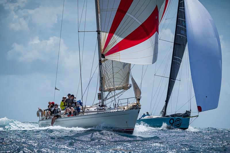 46th St. Maarten Heineken Regatta Day 1 - CSA fleets at Committee Boat A finished on fast downwind legs - photo © Laurens Morel