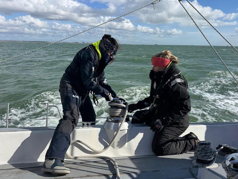 24 female sailors from Christchurch Sailing Club sail with the Tallships Youth Trust - photo © Clare de la Feuillade