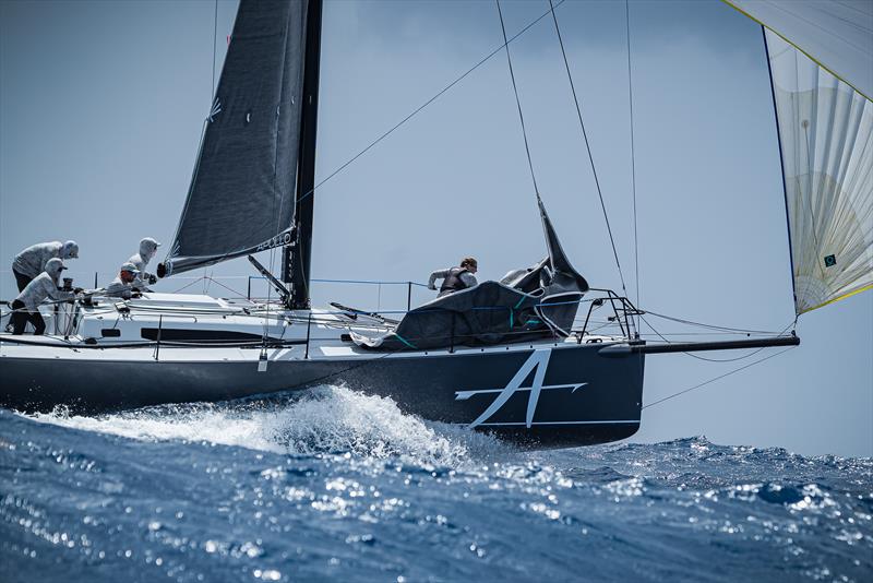 46th St. Maarten Heineken Regatta Day 4 - Sarah Ragle, Apollo's outstanding bowperson, showcases the strength and skills of the many inspiring women competing in the Regatta on International Women's Day - photo © Laurens Morel