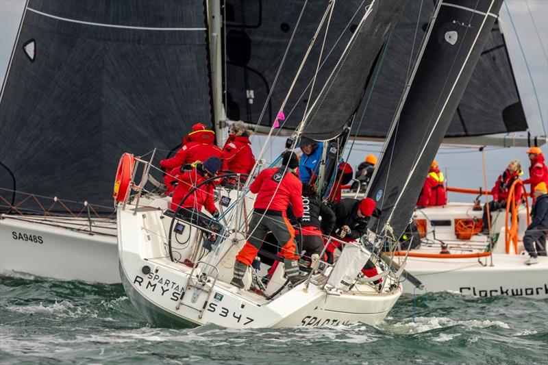 Spartan on the course last year - Australian Women's Keelboat Regatta photo copyright Andrea Francolini / AWKR taken at Royal Melbourne Yacht Squadron and featuring the IRC class
