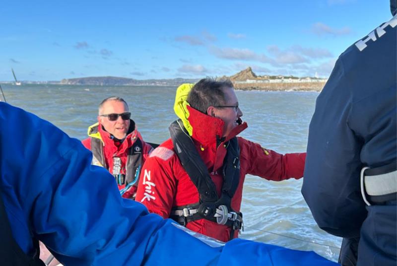 Some of the Mojito crew enjoying the sailing onboard Jac y Dô - Easter 2026 at Pwllheli photo copyright Gerallt Williams taken at Pwllheli Sailing Club and featuring the IRC class
