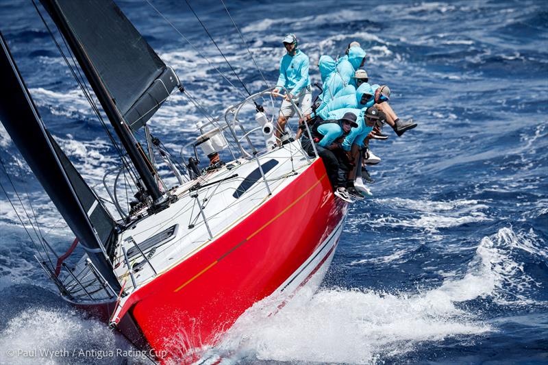Bruce Chafee's Reichel/Pugh 42 Rikki (USA) - under the dual scoring IRC rating scored five bullets to win IRC 1 - Antigua Racing Cup 2026 - photo © Paul Wyeth / Antigua Racing Cup