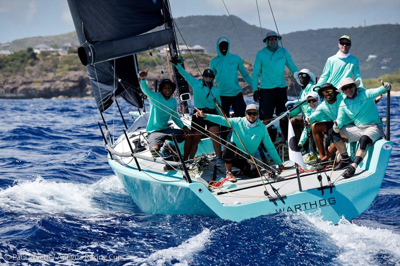RP37 Warthog (ANT), skippered by Jules Mitchell - Antigua Racing Cup 2026 - photo © Paul Wyeth / Antigua Racing Cup