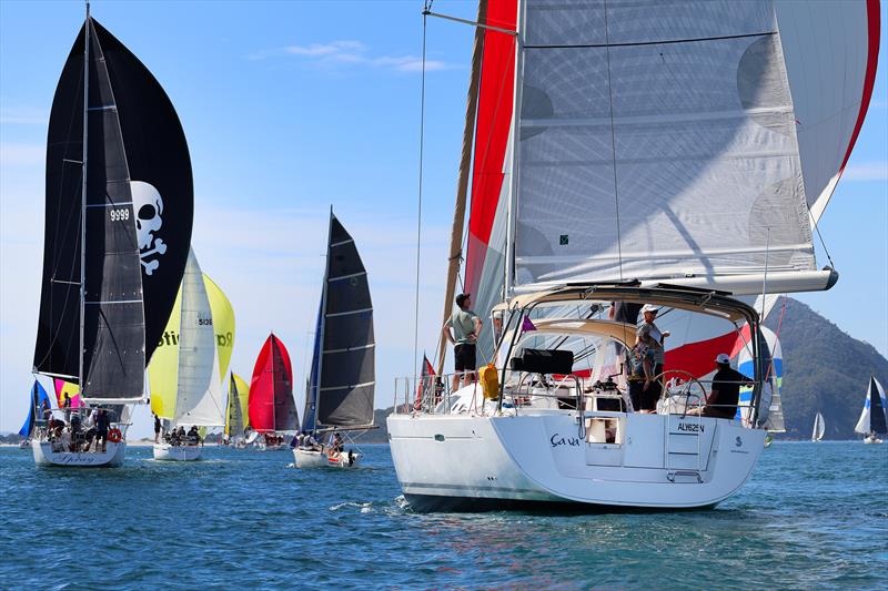 Run to the Port Stephens heads - 2026 Sail Port Stephens Commodores Cup Passage Series  photo copyright Mark Rothfield taken at Newcastle Cruising Yacht Club and featuring the IRC class