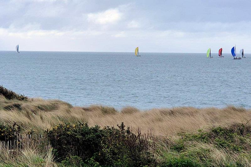 The fleet headed for Abererch beach - ISORA Coastal race 2 at Pwllheli - photo © Will Partington