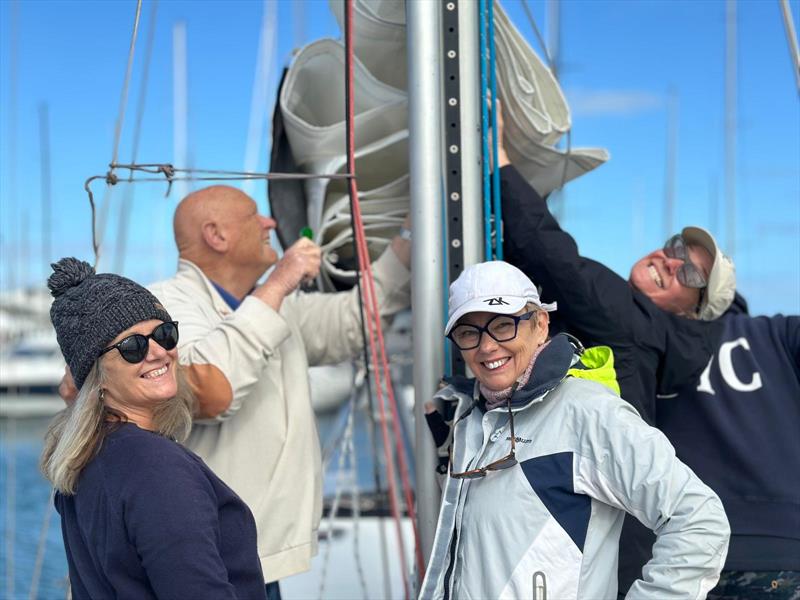 KISS Team Kiela II takes on Cat 5 audit (SYC) photo copyright Ocean Racing Club of Victoria taken at Ocean Racing Club of Victoria and featuring the IRC class
