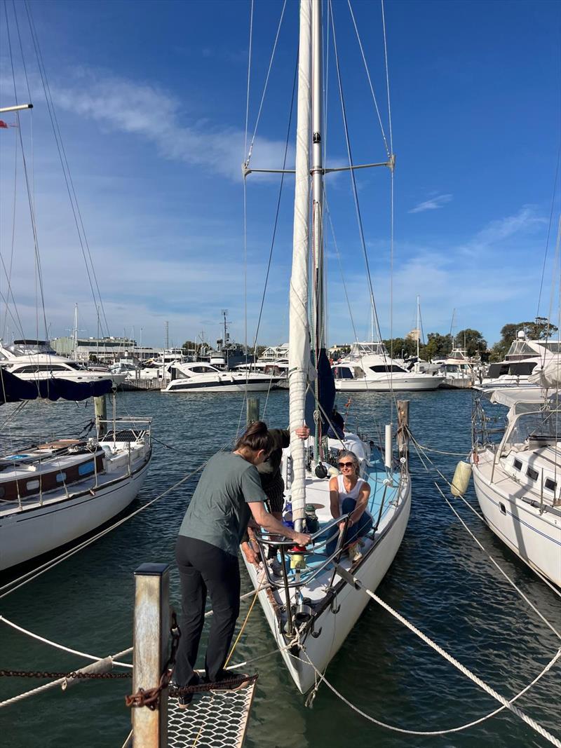 Getting aquainted with Minna (HBYC) photo copyright Ocean Racing Club of Victoria taken at Ocean Racing Club of Victoria and featuring the IRC class