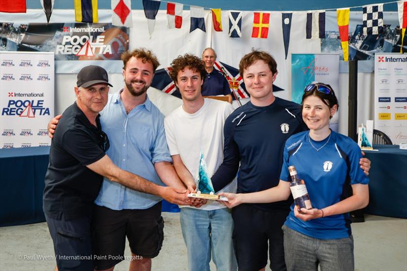 Further West team during the International Paint Poole Regatta 2026 Prize Giving photo copyright Paul Wyeth / www.pwpictures.com taken at Royal Motor Yacht Club, England and featuring the IRC class