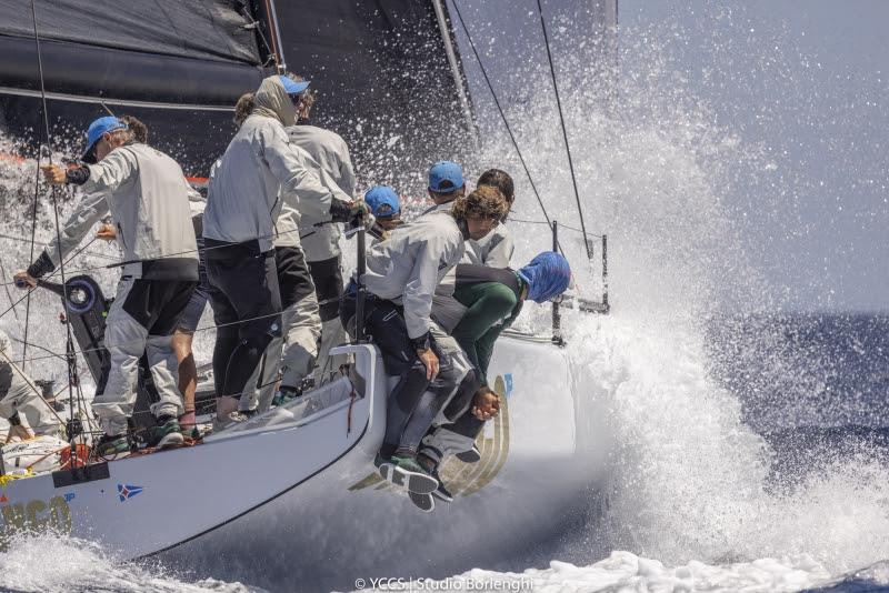 Spectacular planning on Django JP (SC2 class), owned by YCCS member Giovanni Lombardi Stronati, Range Rover Sardinia Cup 2026 - photo © YCCS / Studio Borlenghi
