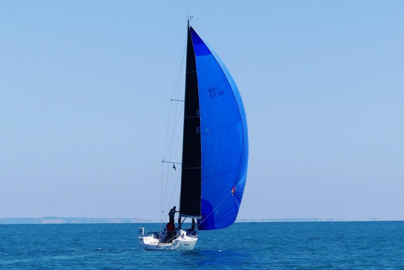Abracadabra, Rhys Perkins and Bob De la Haye - 29th Waller-Harris Two-handed Triangle Race photo copyright Bill Harris taken at Royal Channel Islands Yacht Club and featuring the IRC class