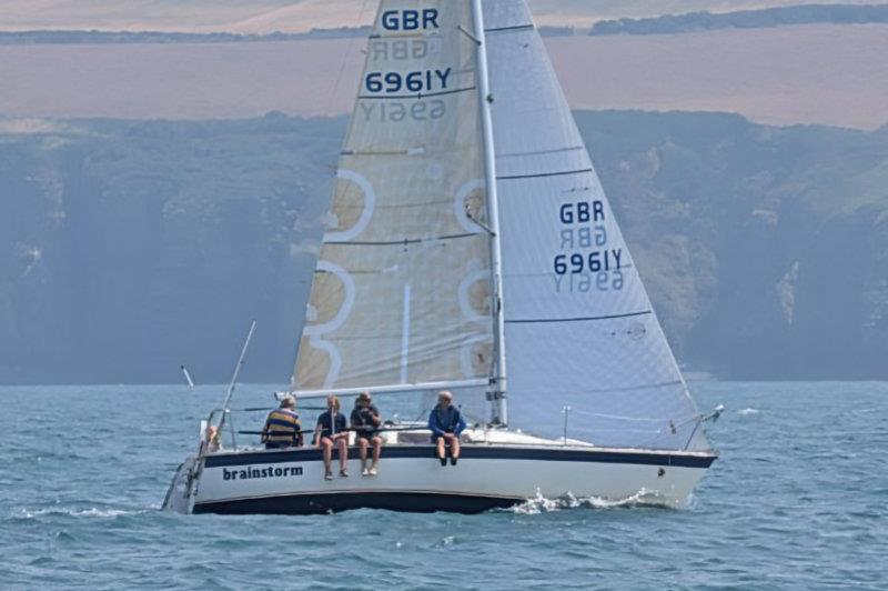 Brainstorm leads the fleet - New Quay YC Keelboat Regatta - photo © Pete Thomas