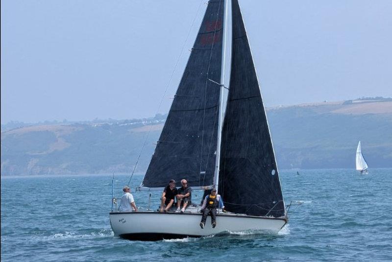 Drycin Bach chasing - New Quay YC Keelboat Regatta - photo © Pete Thomas