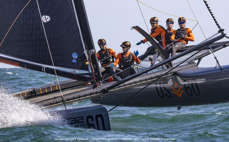 Larry Phillips' (Newport, R.I.) M32 Midtown Racing swept the Multihull Class and won the Incognito Trophy at Edgartown Race Weekend's ‘Round-the-Island Race photo copyright Stephen R Cloutier taken at Edgartown Yacht Club and featuring the IRC class
