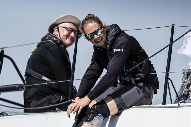 A third of the fleet in the RORC Round Britain and Ireland Race are racing double-handed, including race veterans Gavin Howe and Maggie Adamson aboard Sun Fast 3600 Tigris photo copyright Paul Wyeth / RORC taken at Royal Ocean Racing Club and featuring the IRC class