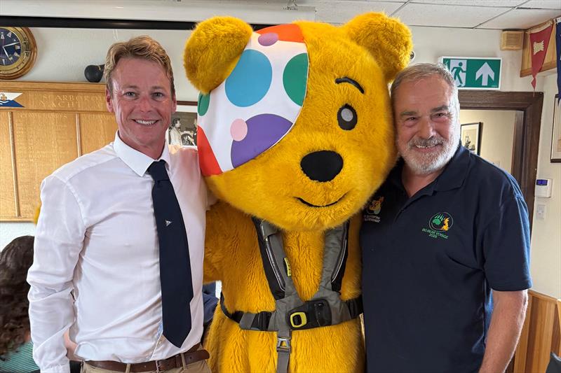 Jonathan Brewin (R) raising money for BBC Children in Need - Scarborough YC Regatta - photo © Ooh Hula hoop