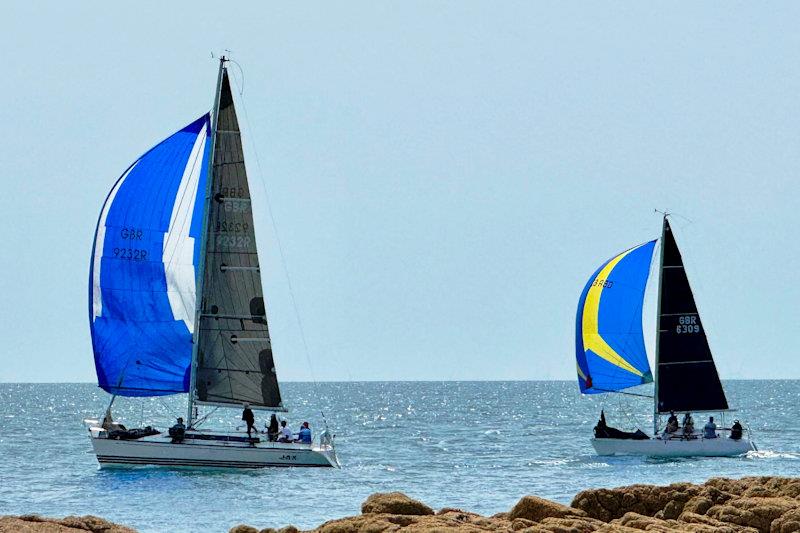 JAX and Fahrenheit off Corbière lighthouse - Citco Round Jersey Race - photo © Debbie Brown