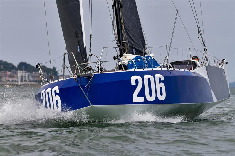 Vendée Globe skipper Miranda Merron strengthens the crew aboard Greg Leonard's Mach 40.6 Swift - photo © Rick Tomlinson / RORC
