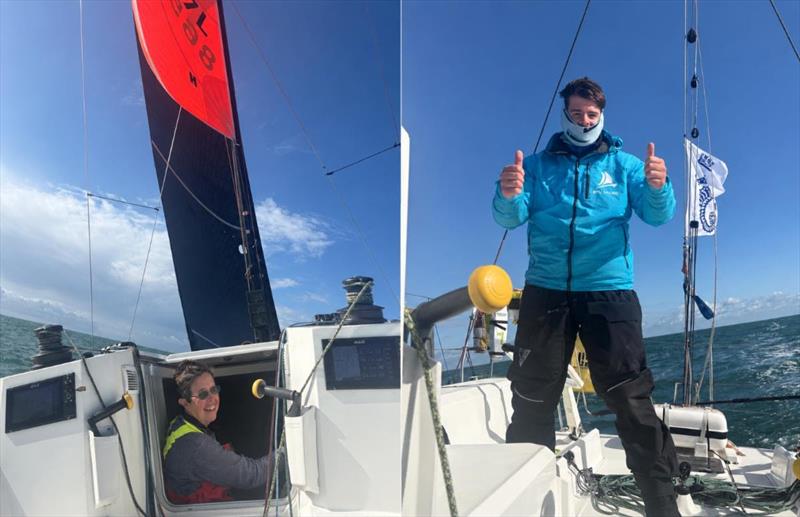 Deb Fish and Joe Griffiths on Bellino - 2026 RORC Round Britain and Ireland Race day 12 - photo © Bellino