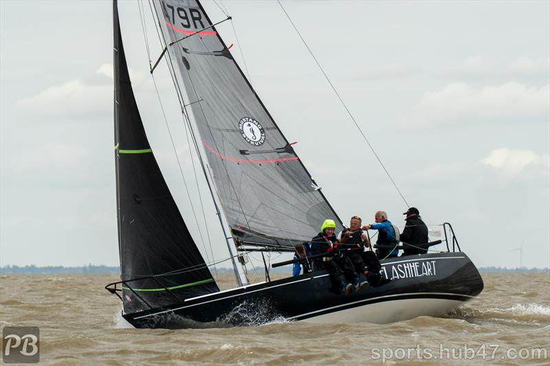 Flashheart, helmed by Dan Wastnage, on day 5 of Burnham Week 2026 photo copyright Petru Balau Sports Photography / sports.hub47.com taken at Royal Corinthian Yacht Club and featuring the IRC class