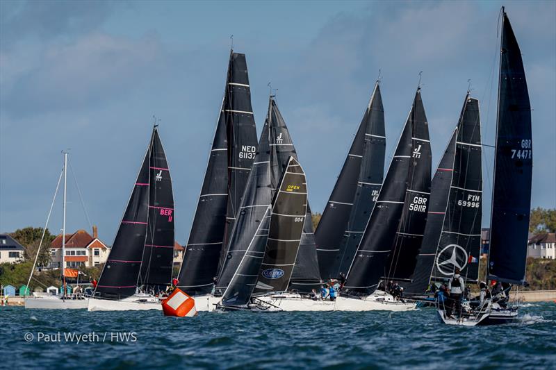 IRC One start - Seldén Hamble IRC Autumn Championship - photo © Paul Wyeth / www.pwpictures.com