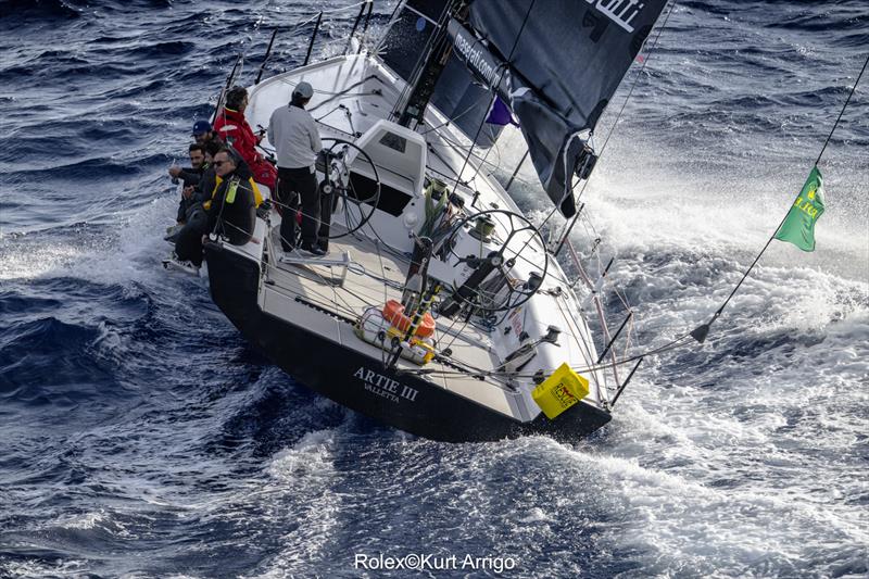 Artie III during the Rolex Middle Sea Race 2026 - photo © Rolex / Kurt Arrigo