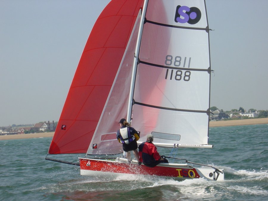 Ian & Katie Keam-George  win the ISO Open at Downs Sailing Club photo copyright Frank taken at Downs Sailing Club and featuring the ISO class