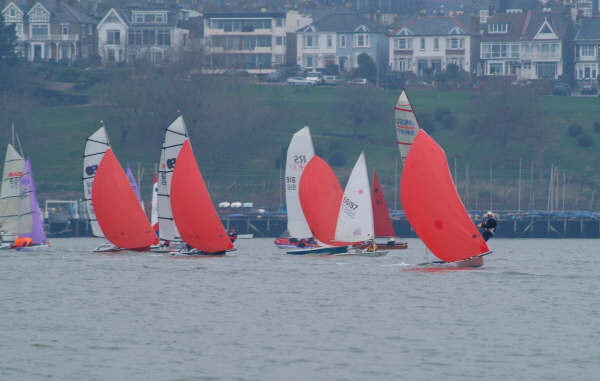 Light winds for the Brass Monkey Race at Leigh-on-Sea Sailing Club photo copyright Graeme Sweeney taken at Leigh-on-Sea Sailing Club and featuring the ISO class