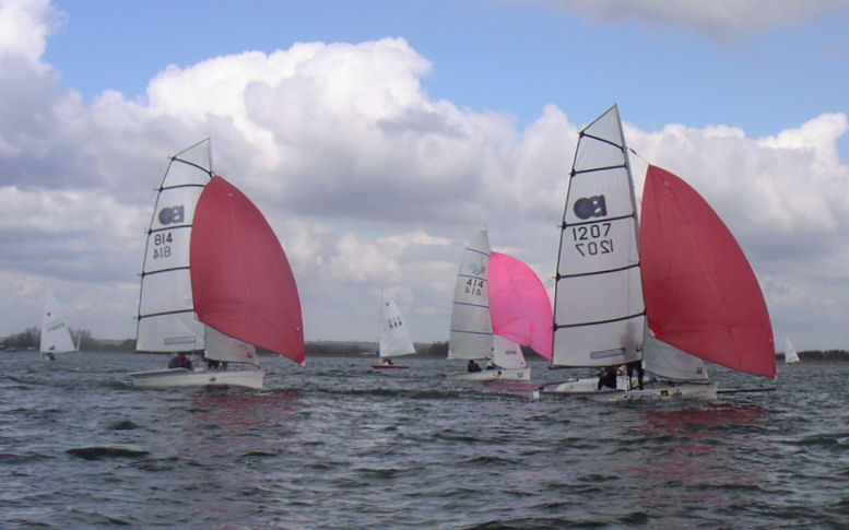 The ISO fleet have a blast at Oxford photo copyright Bob Ladell taken at Oxford Sailing Club and featuring the ISO class