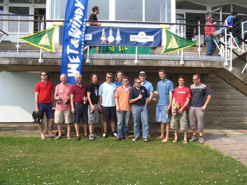 Prizewinners at the Chew Valley Lake ISO open photo copyright Pete Lindley taken at Chew Valley Lake Sailing Club and featuring the ISO class