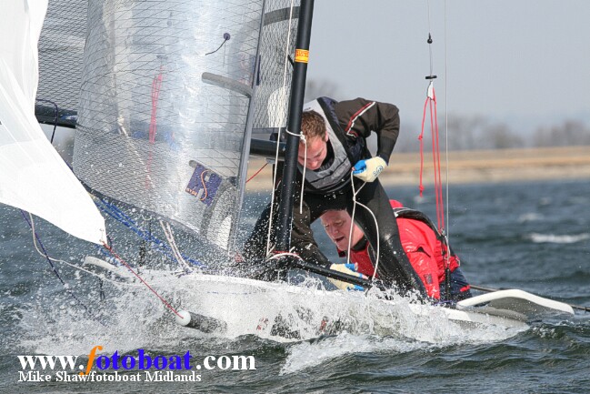 Windy for the Trapeze Assymetric Sailing Association event at Datchet photo copyright Mike Shaw / www.fotoboat.com taken at Datchet Water Sailing Club and featuring the ISO class