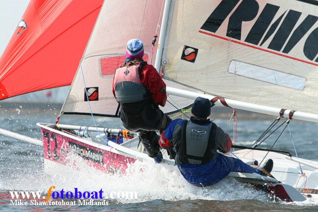 Windy for the Trapeze Assymetric Sailing Association event at Datchet photo copyright Mike Shaw / www.fotoboat.com taken at Datchet Water Sailing Club and featuring the ISO class
