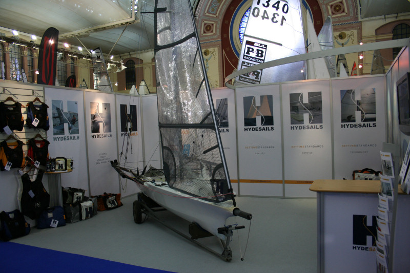 The Hyde Sails stand at the RYA Volvo Dinghy Show photo copyright Hyde Sails taken at RYA Dinghy Show and featuring the ISO class