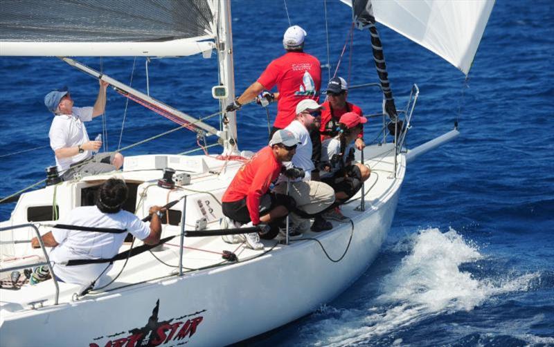 Dark Star, Jonathan Lipuscek's J105, from Puerto Rico, in the 45th BVI Spring Regatta photo copyright Todd VanSickle taken at Royal BVI Yacht Club and featuring the J105 class