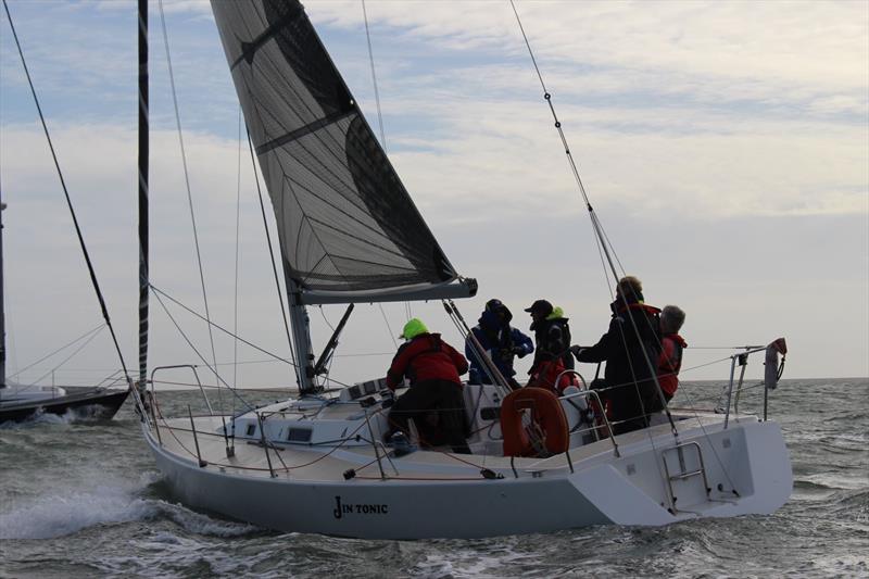 Andy Robert's J105, Jin Tonic on day 1 of the Spencers Estate Agents Lymington Thursday Night Early Series photo copyright RLymYC taken at Royal Lymington Yacht Club and featuring the J105 class