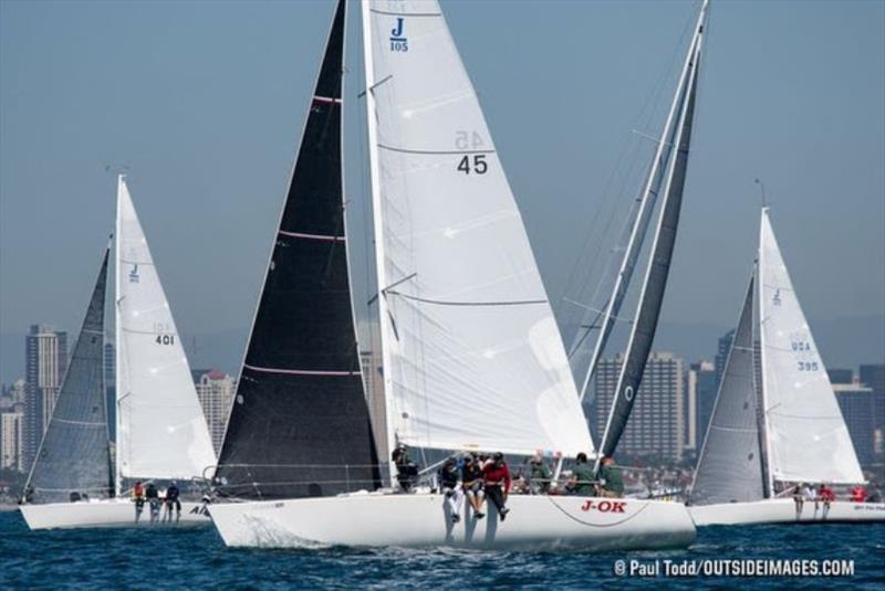 2019 Helly Hansen NOOD Regatta San Diego photo copyright Paul Todd / www.outsideimages.com taken at San Diego Yacht Club and featuring the J105 class