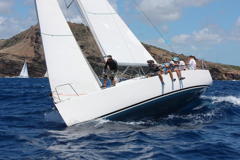 Pocket Rocket, J109 CSA 7 (GBR) on day 2 of Antigua Sailing Week photo copyright Tim Wright / www.photoaction.com taken at Antigua Yacht Club and featuring the J109 class