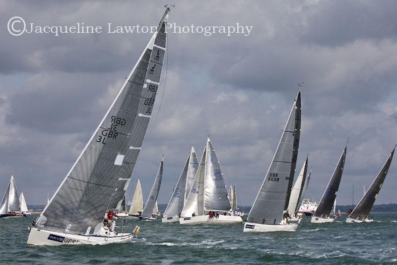 Aberdeen Asset Management Cowes Week 2014 photo copyright Jackie Lawton / www.jacquelinelawtonphotography.com taken at Cowes Combined Clubs and featuring the J109 class