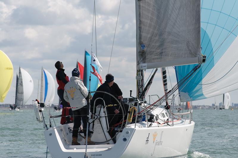 J109 Jiraffe on weekend 1 of the Crewsaver Warsash Spring Championship - photo © Iain McLuckie