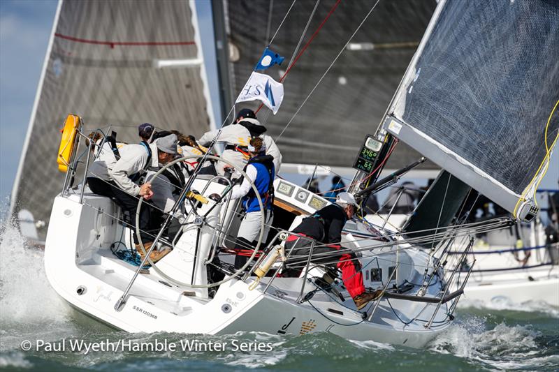 Jiraffe, J109 during the HYS Hamble Winter Series - photo © Paul Wyeth / www.pwpictures.com