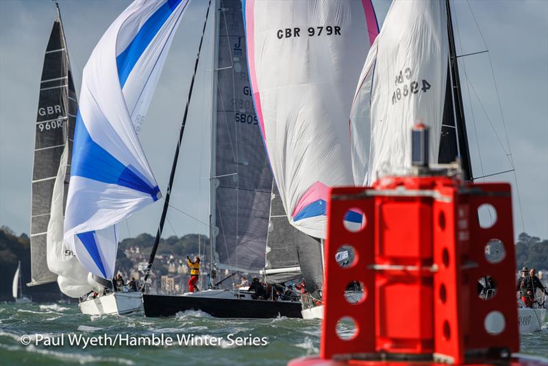 Autumn IRC Championships during week 1 of the HYS Hamble Winter Series photo copyright Paul Wyeth / www.pwpictures.com taken at Hamble River Sailing Club and featuring the J109 class