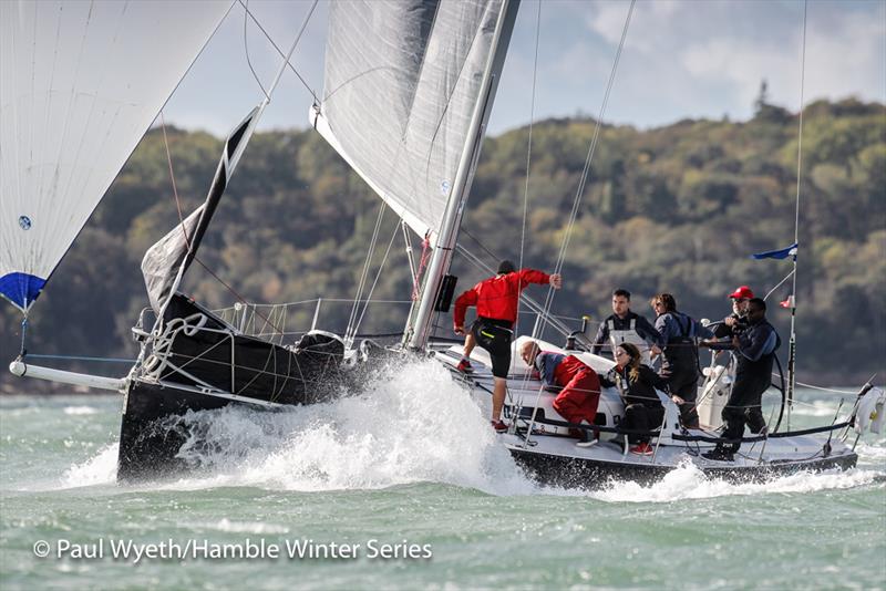 Jumping Jellyfish - Autumn IRC Championships during week 1 of the HYS Hamble Winter Series photo copyright Paul Wyeth / www.pwpictures.com taken at Hamble River Sailing Club and featuring the J109 class